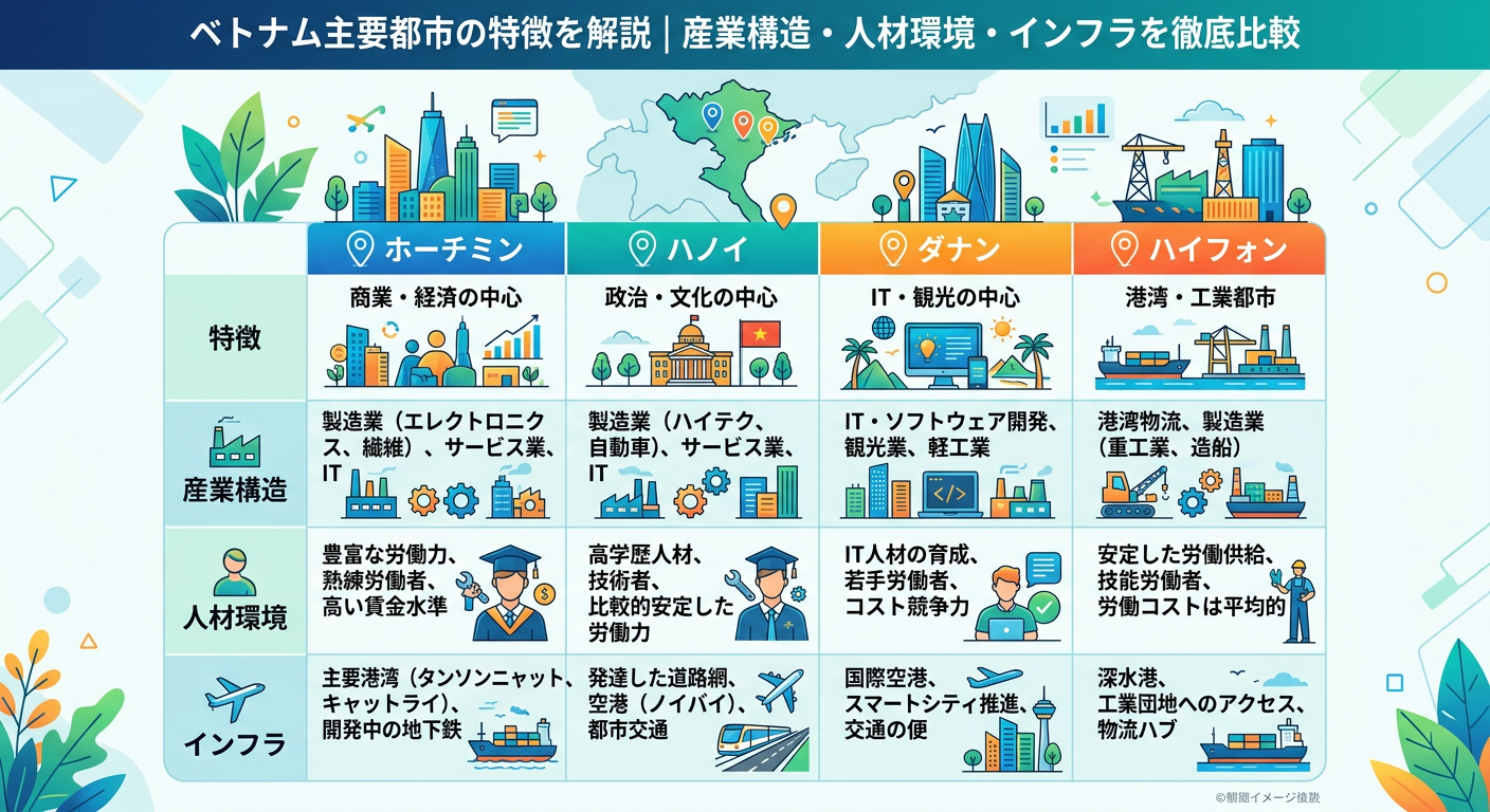 ベトナム都市比較