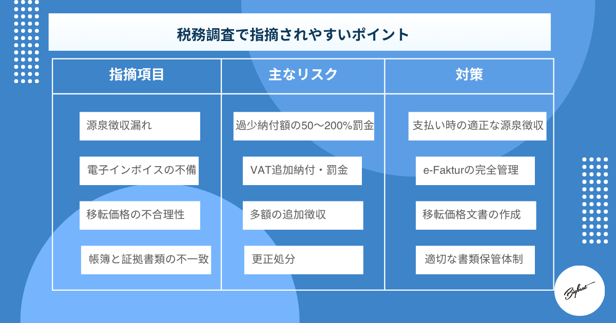 税務調査で指摘されやすいポイント